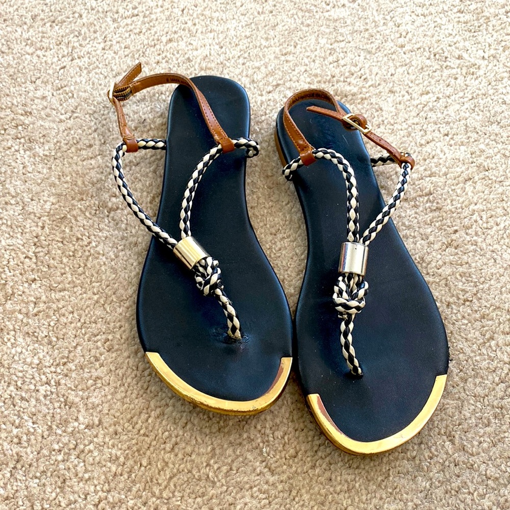 Size 6 Navy blue Sandals